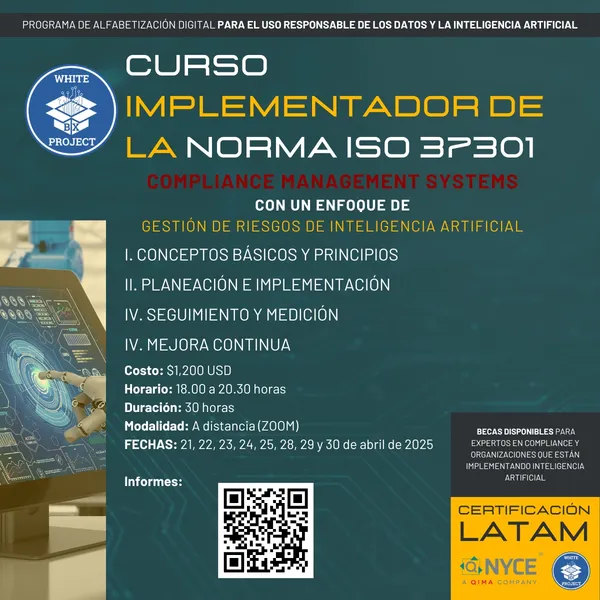 Implementador ISO 37301 con énfasis en gestión de la IA