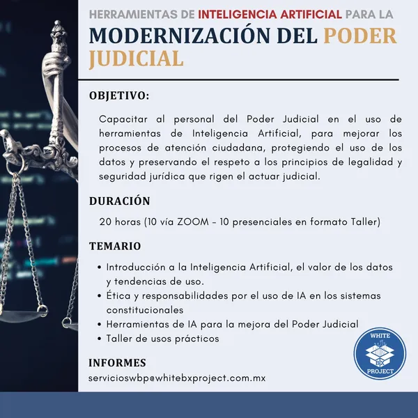 Herramientas de Inteligencia Artificial para la modernización del Poder Judicial