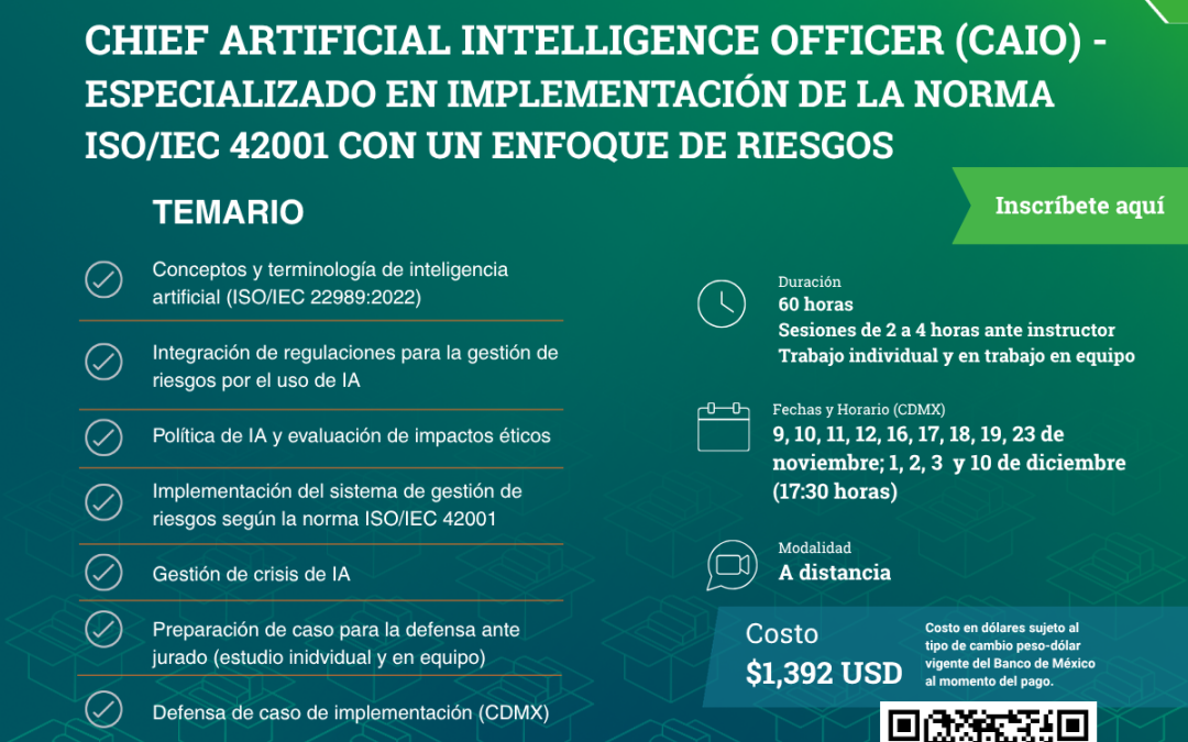 CAIO – Especializado en Gestión de riesgos ISO/IEC 42001