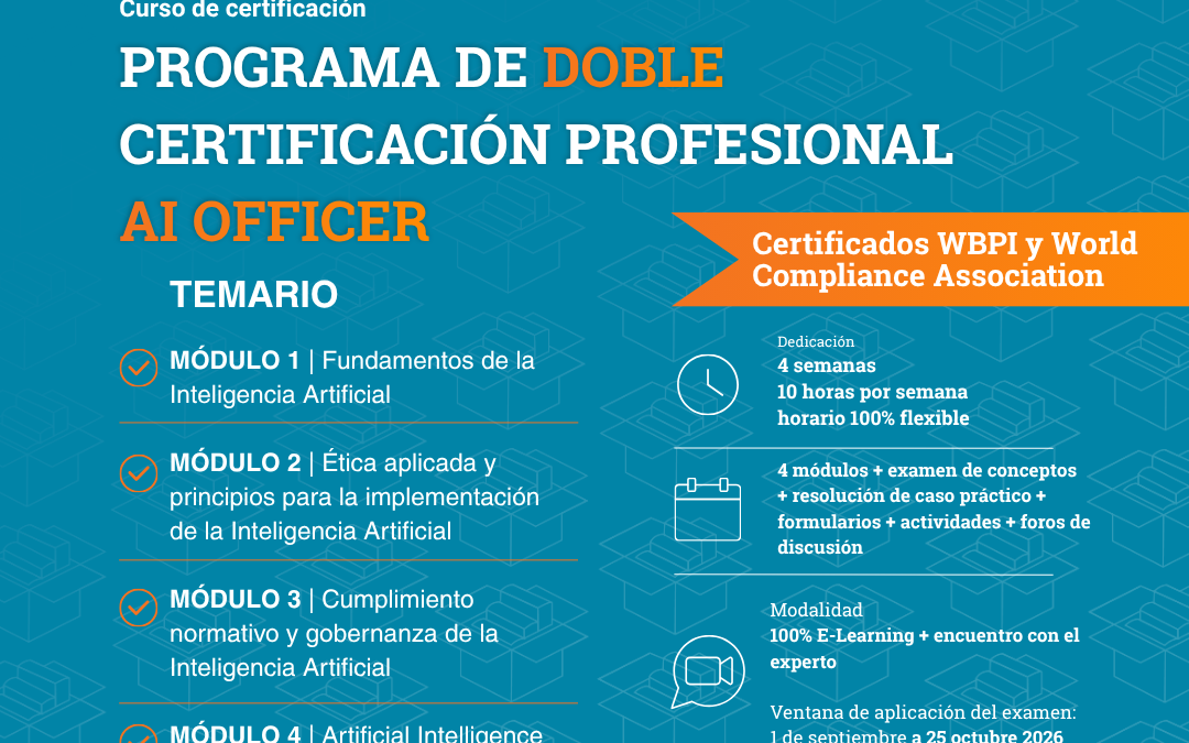 PROGRAMA DE DOBLE CERTIFICACIÓN PROFESIONAL AI OFFICER